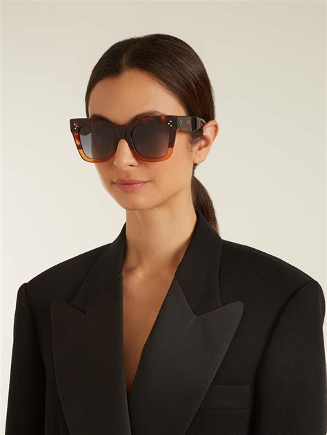 celine catherine two tone sunglasses|Celine cat eye.